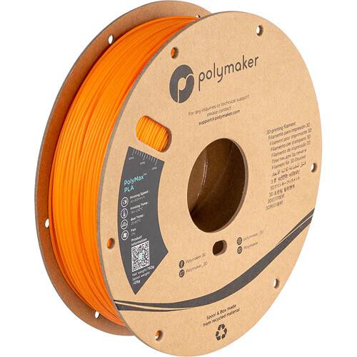 Polymaker 2.85mm PolyMax PLA Filament (750g, Orange)