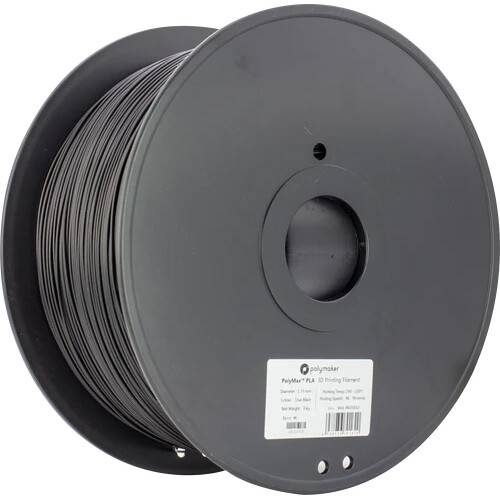 Polymaker 1.75mm PolyMax PLA Filament (3kg, Black)