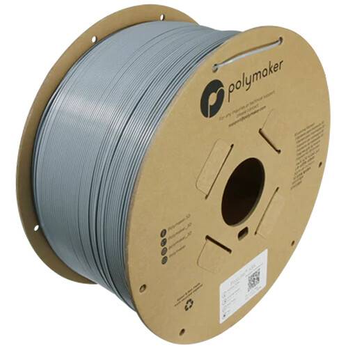 Polymaker 1.75mm PolyLite ASA Filament (3kg, Gray)