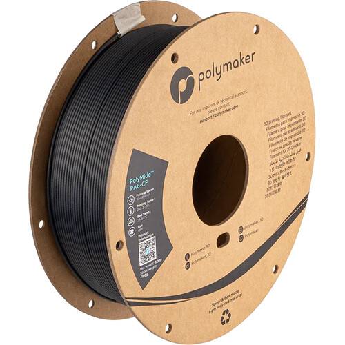 Polymaker 2.85mm PolyMide PA6-CF Filament (500g, Black)