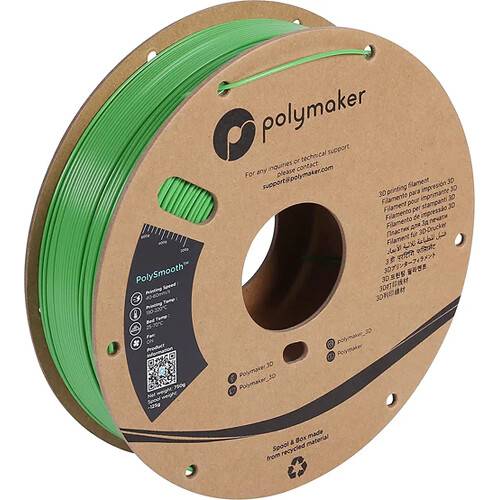 Polymaker 2.85mm PolySmooth Filament (750g, Green)