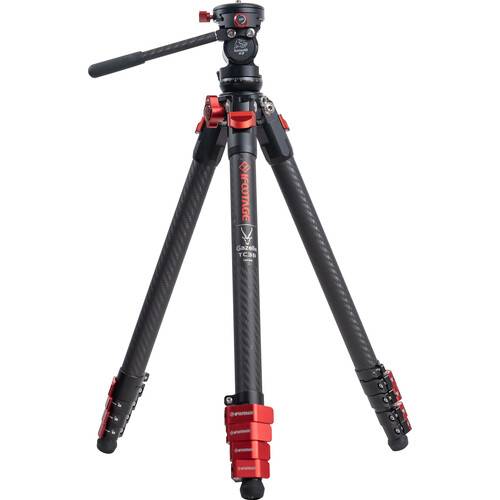 iFootage Gazelle TC3B Carbon Fiber Tripod and Komodo K3 Fluid Head Bundle