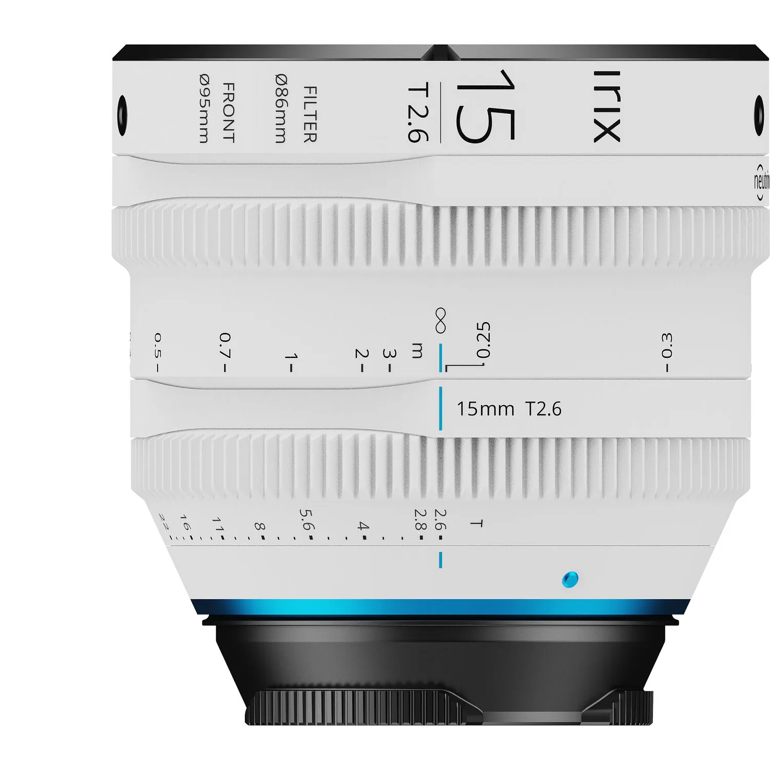 IRIX 15mm T2.6 Cine Lens (FUJINON X, White)