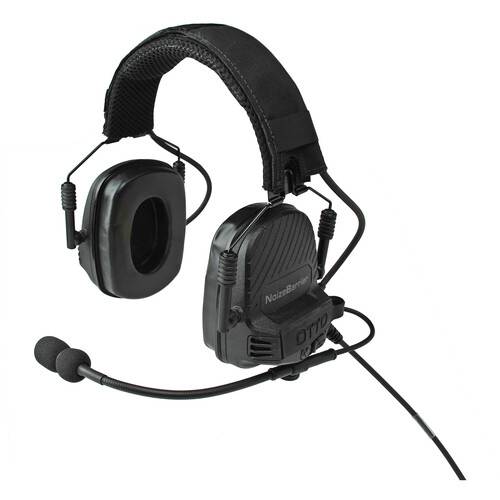 Otto Engineering NoizeBarrier TAC Over-Ear Dual-Com Tactical Headset (Electret Microphone, Black)