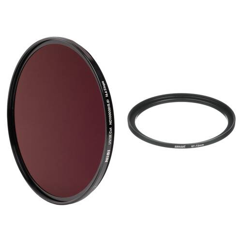 NiSi Solar Filter Pro Nano UV/IR Cut ND Filter with 67-72mm Step-Up Ring Kit (72mm)