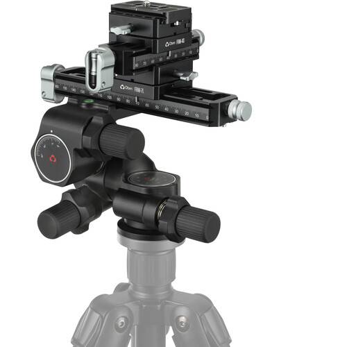 Oben GH3W-15 3-Way Geared Head with 7" and 4" Macro-Focusing-Rail Kit