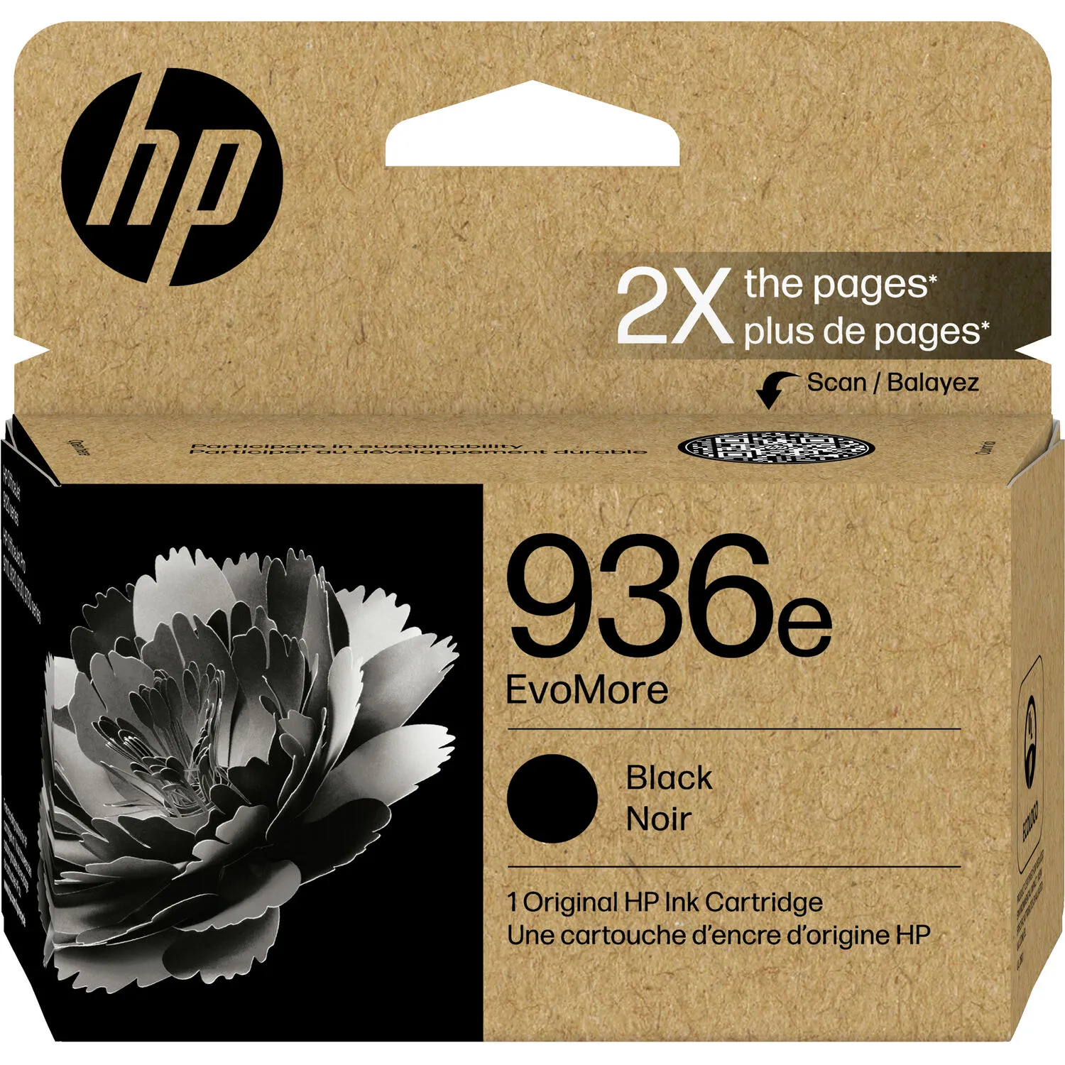 HP 936e EvoMore Black Original Ink Cartridge