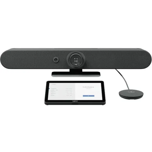 Logitech Rally Bar Mini + Tap + Mic Pod Bundle for Small Conference Rooms (TAA Compliant)