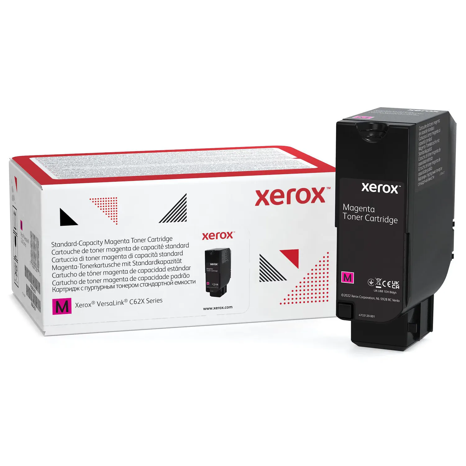 Xerox Standard Capacity Magenta Toner Cartridge for VersaLink C625 Printer (Use and Return)