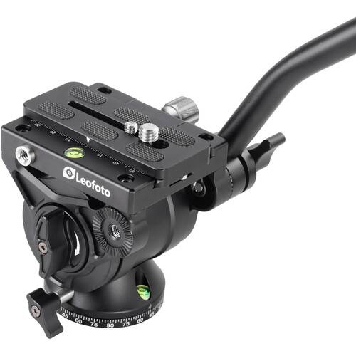 Leofoto MF-324C Flip Lock Carbon Fiber Monopod with Base and Fluid Head