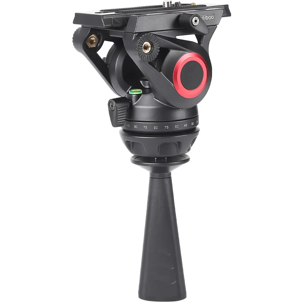 miliboo MTT605A Aluminum Tripod Kit with MYT802 II Fluid Head with Mid-Level Spreader