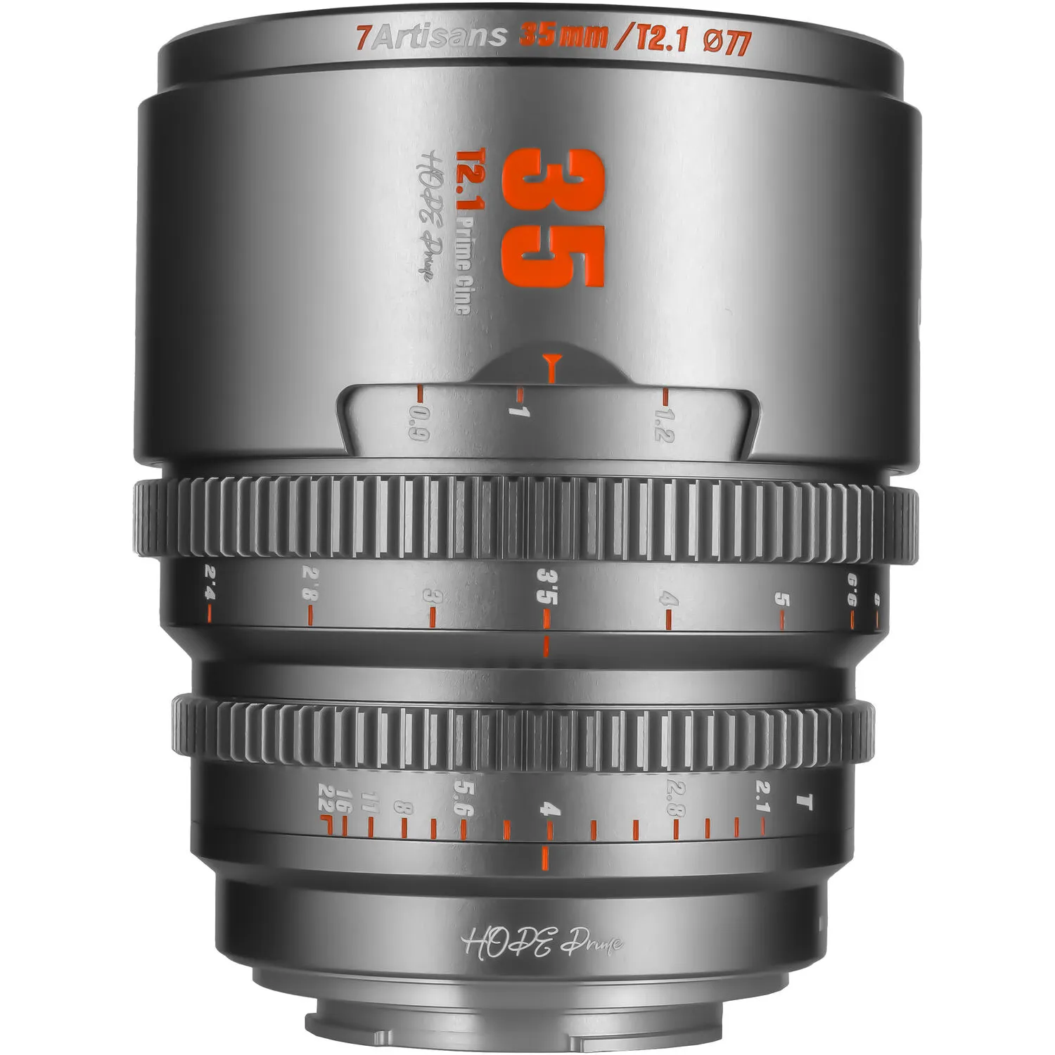 7Artisans 35mm T2.1 Hope S35 Cine Lens (Canon RF, Titanium Gray)
