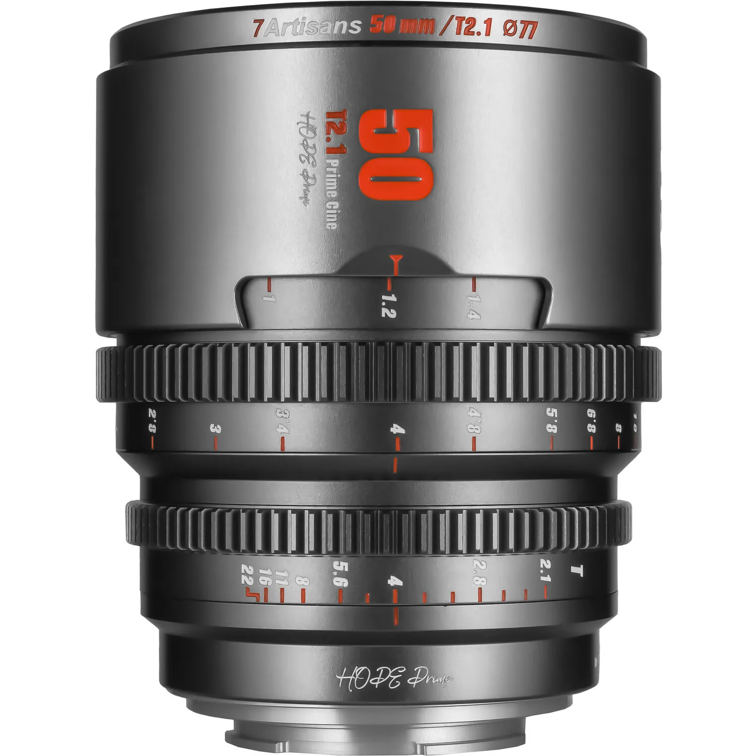 7Artisans Hope 50mm T2.1 S35 Cine Lens (Micro Four Thirds, Titanium Gray)