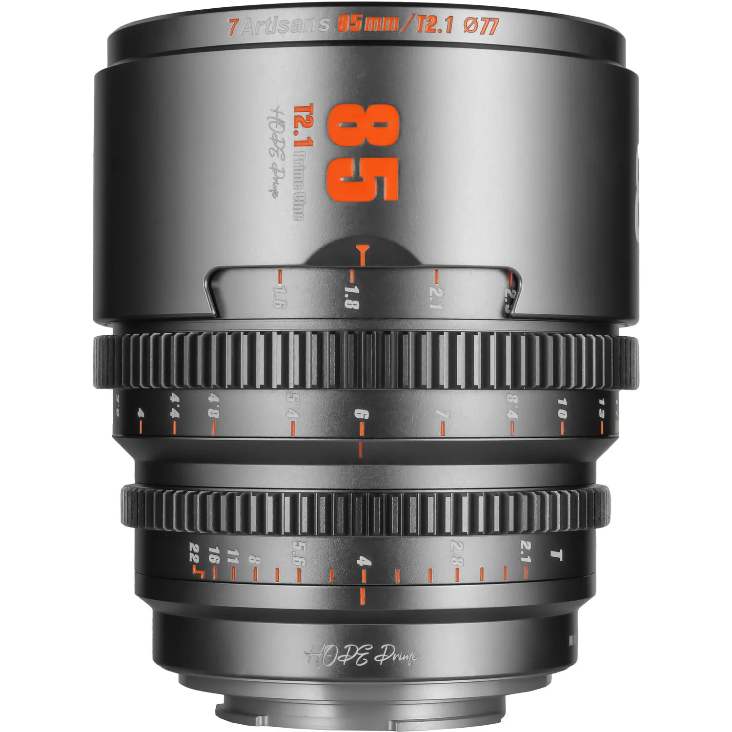 7Artisans Hope 85mm T2.1 S35 Cine Lens (FUJIFILM X, Titanium Gray)
