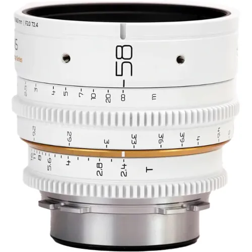 Dulens APO Mini Prime 58mm T2.4 Lens (Canon EF, White)