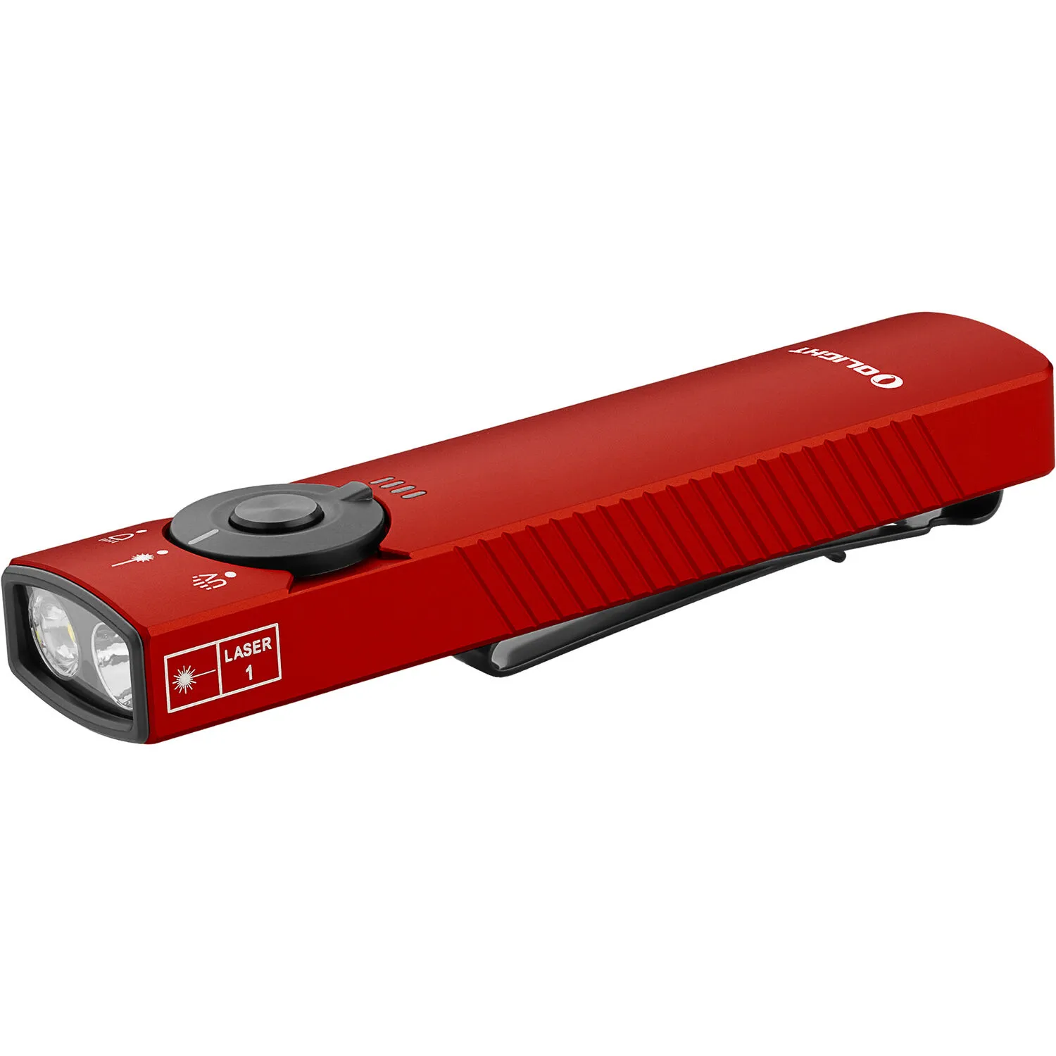 Olight Arkfeld Pro Class 3R Flashlight with LED Light, UV, and Laser (Red)