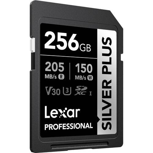 Lexar 256GB Professional SILVER PLUS UHS-I SDXC Memory Card (5-Pack)