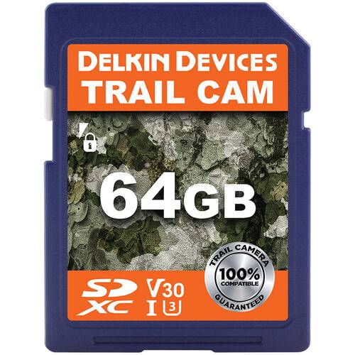 Delkin Devices 64GB Trail Cam UHS-I SDXC Memory Card