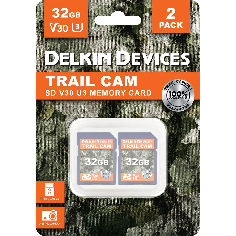 Delkin Devices 32GB Trail Cam UHS-I SDXC Memory Card (2-Pack)