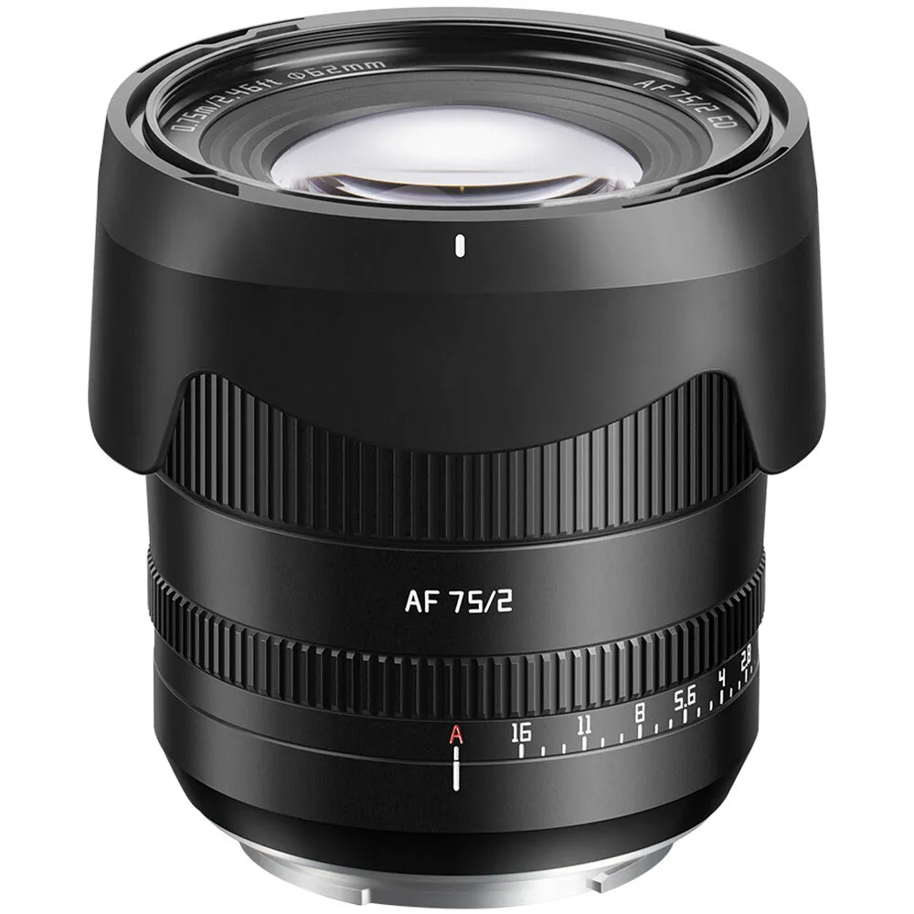 TTArtisan AF 75mm f/2 Lens (Nikon Z, Black)