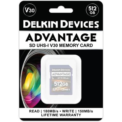 Delkin Devices 512GB ADVANTAGE UHS-I SDXC Memory Card