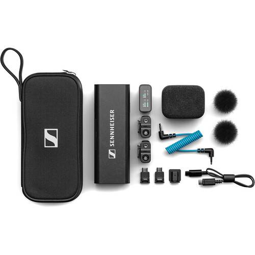 Sennheiser Profile 2-Person Clip-On Wireless Microphone System/Recorder for Camera &amp; Smartphone (2.4 GHz)