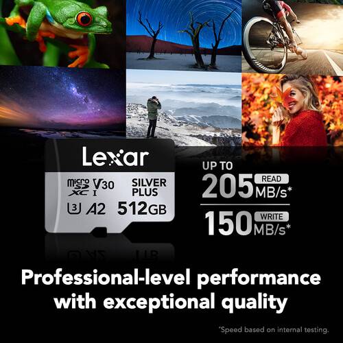 Lexar 1TB Professional SILVER PLUS UHS-I microSDXC Memory Card with SD Adapter