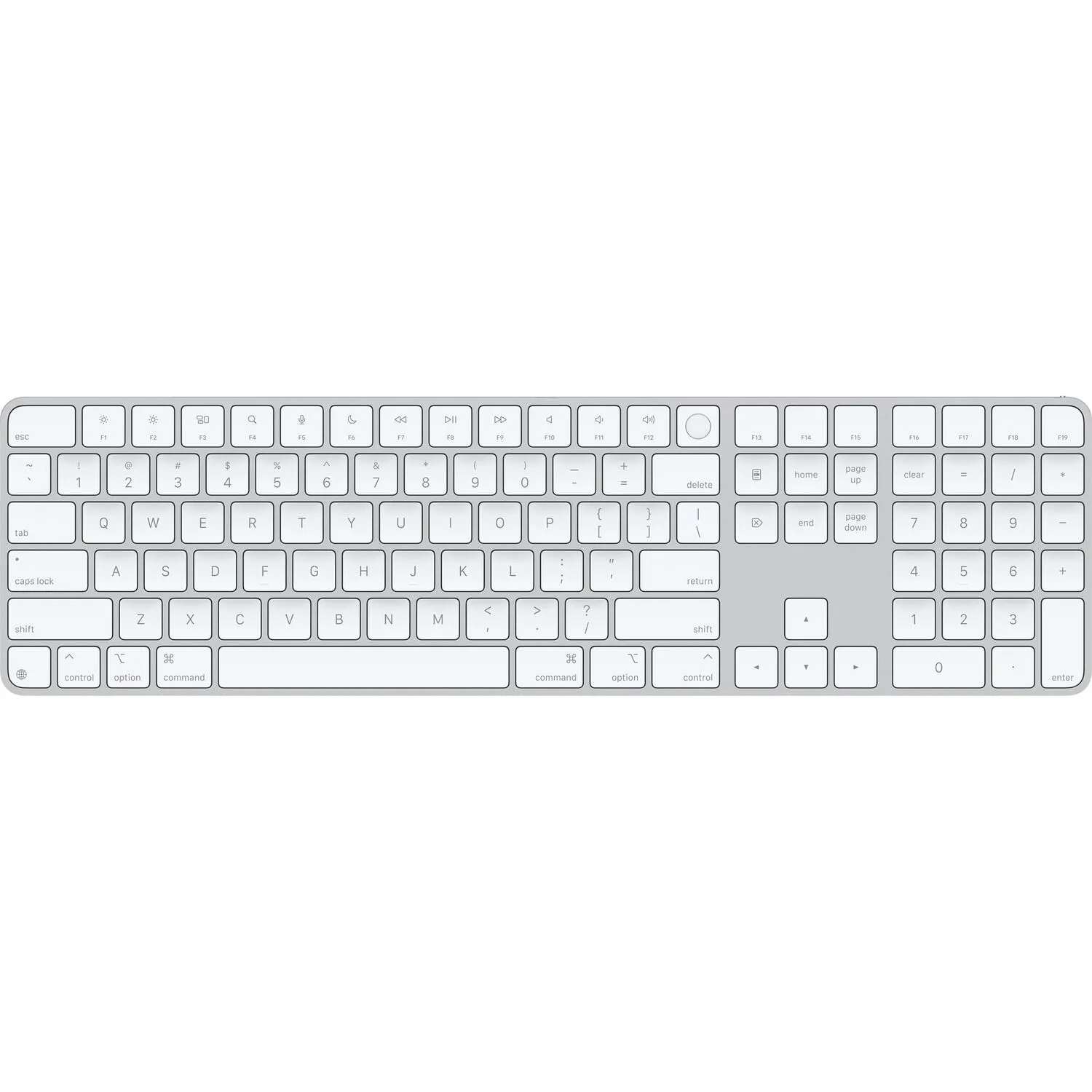 Apple Magic Keyboard with Touch ID and Numeric Keypad (USB-C, White Keys)