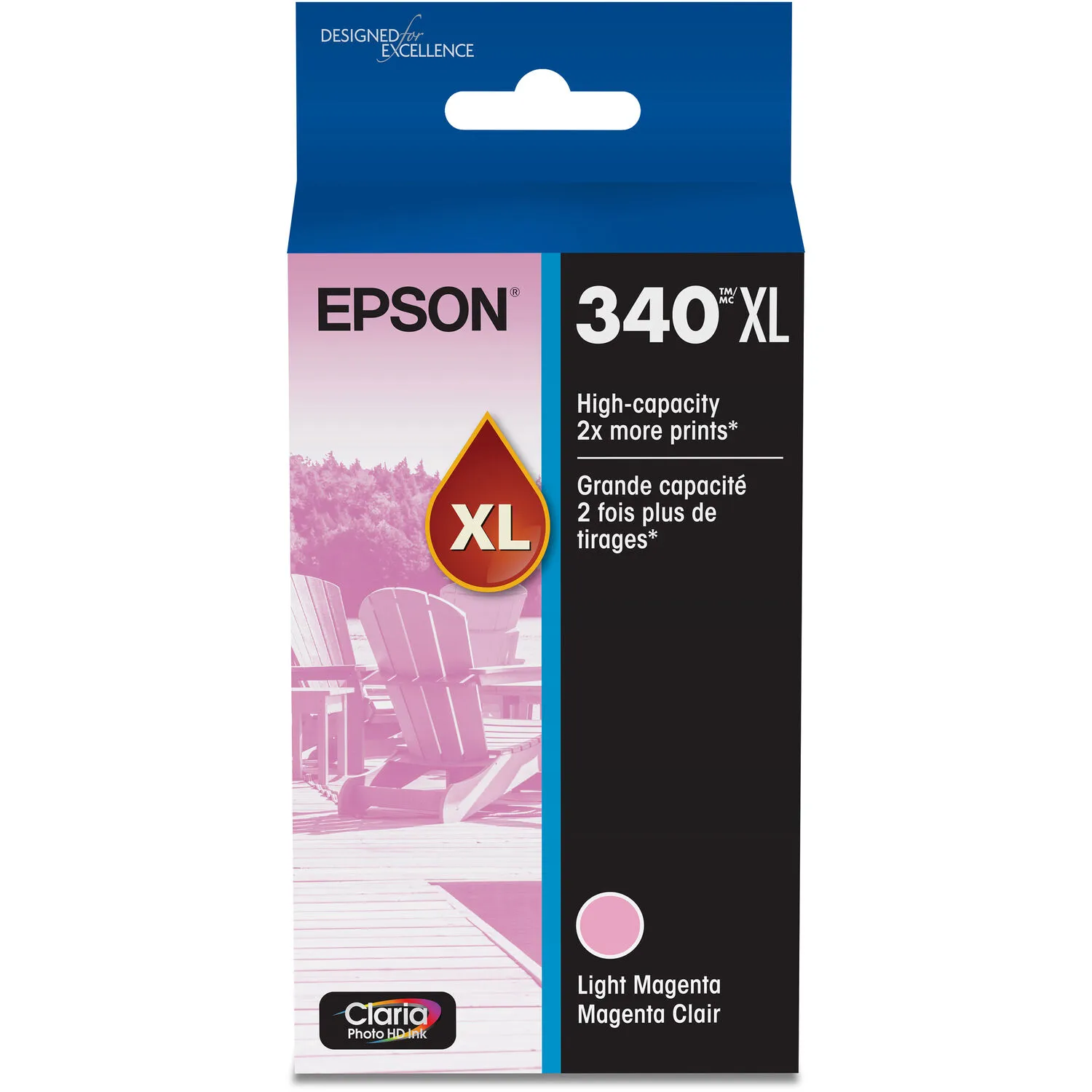 Epson 340XL Claria Photo HD Cartridge for Expression Photo XP-8800 (Light Magenta)