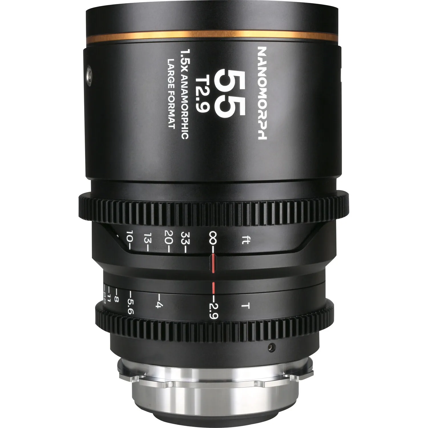 Venus Optics Laowa Nanomorph 55mm T2.9 1.5x LF Anamorphic Lens (ARRI PL & Canon EF, Amber Flare)