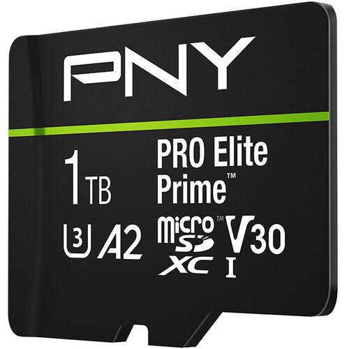 PNY 1TB PRO Elite Prime microSDXC Memory Card with SD Adapter