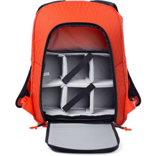 f-stop Rju Air 18L Backpack with Small Shallow ICU (Magma Red)