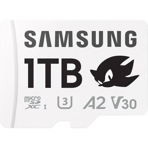 Samsung 1TB PRO Plus Sonic the Hedgehog UHS-I microSDXC Memory Card with SD Adapter