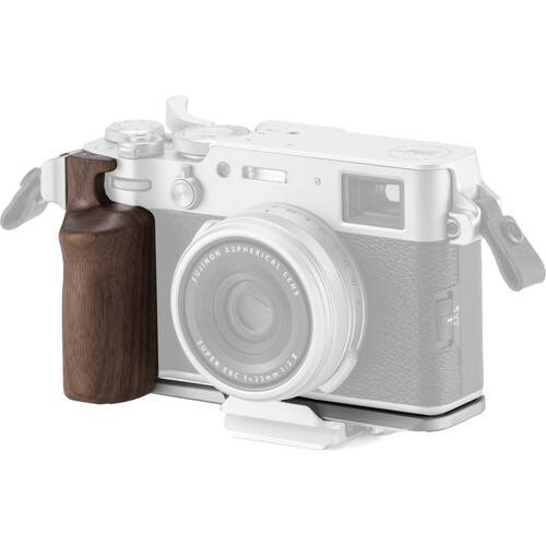 Tilta Mounting Baseplate with Wooden Grip for FUJIFILM X100VI (Silver)