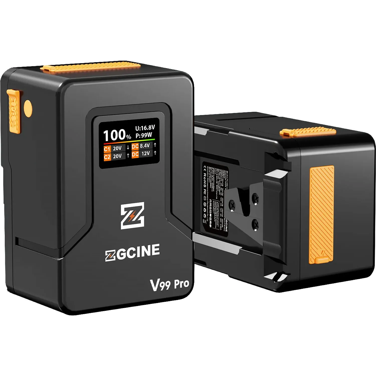 ZGCINE ZG-V99Pro V-Mount Battery (6400mAh, Black)