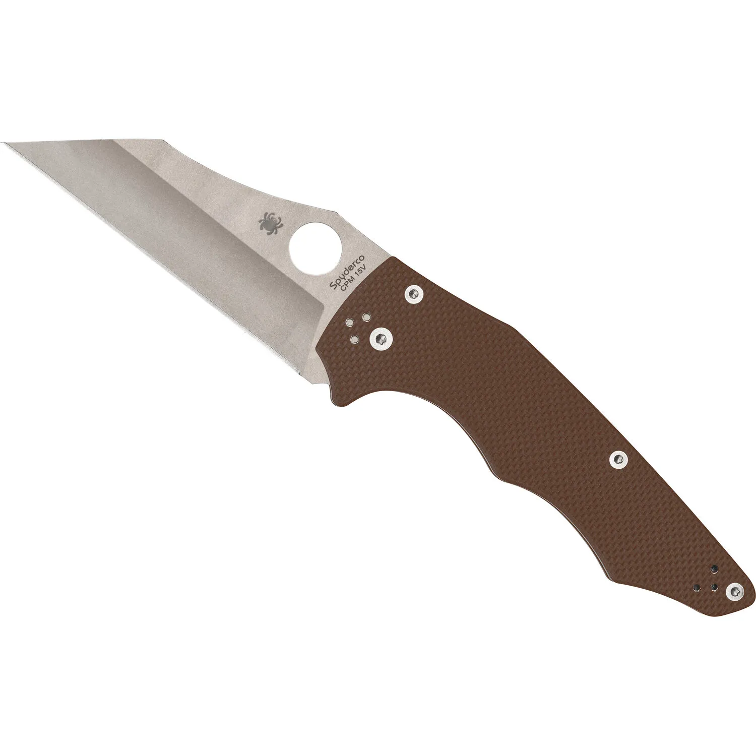 Spyderco Yojumbo Folding Knife (CPM 15 Blade, Brown Handle)