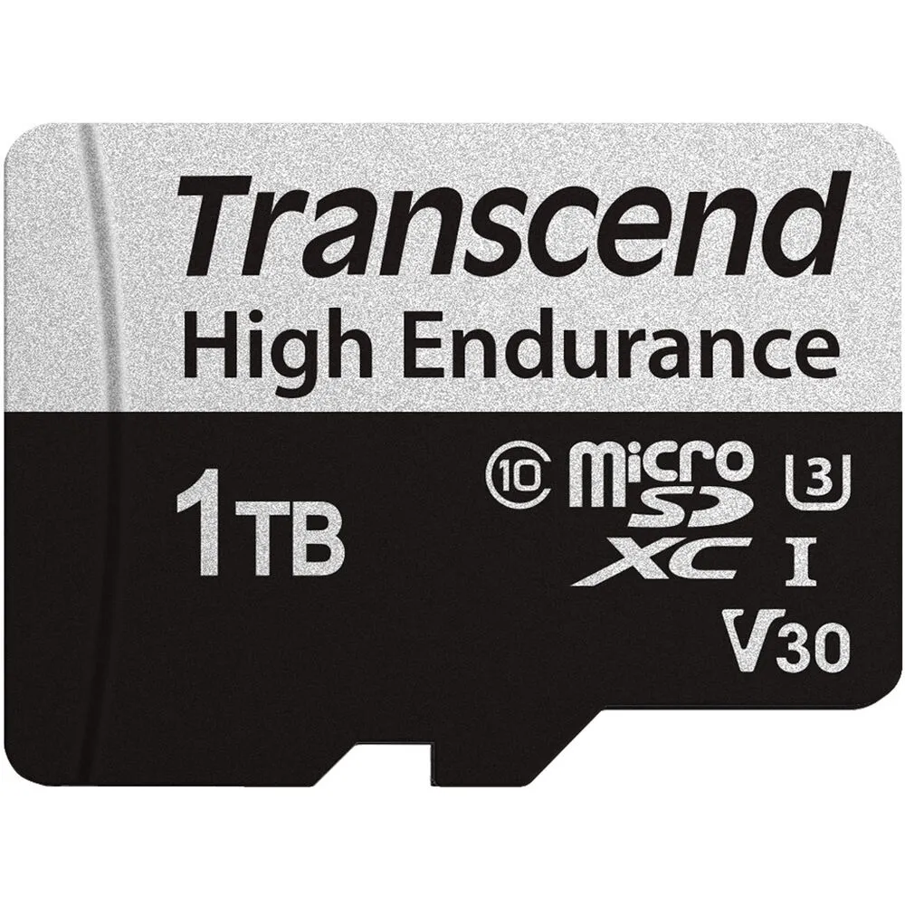 Transcend 1TB High Endurance 350V UHS-I microSDXC Memory Card with SD Adapter