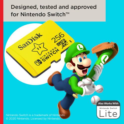 SanDisk 256GB UHS-I microSDXC Memory Card for the Nintendo Switch (2-Pack)