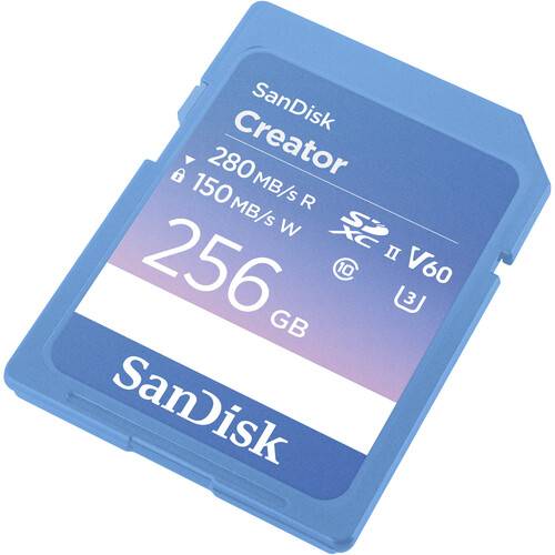 SanDisk 256GB Creator Series UHS-II SDXC Memory Card