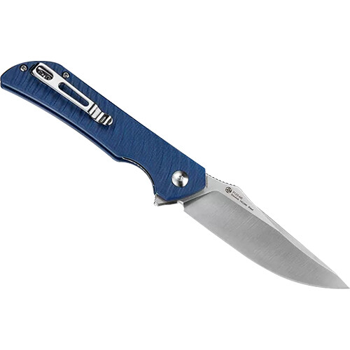 Ruike P123-MB Folding Knife (Green Handle, Black Blade)