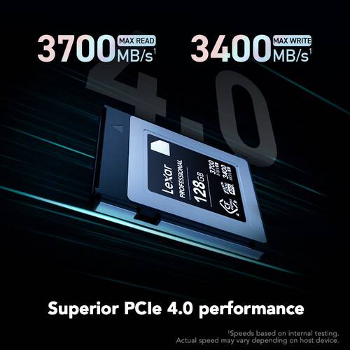 Lexar 128GB Professional DIAMOND CFexpress 4.0 Type B Memory Card