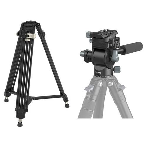 SmallRig AD-80 FreeBlazer Heavy-Duty Aluminum Tripod + Video Head Kit