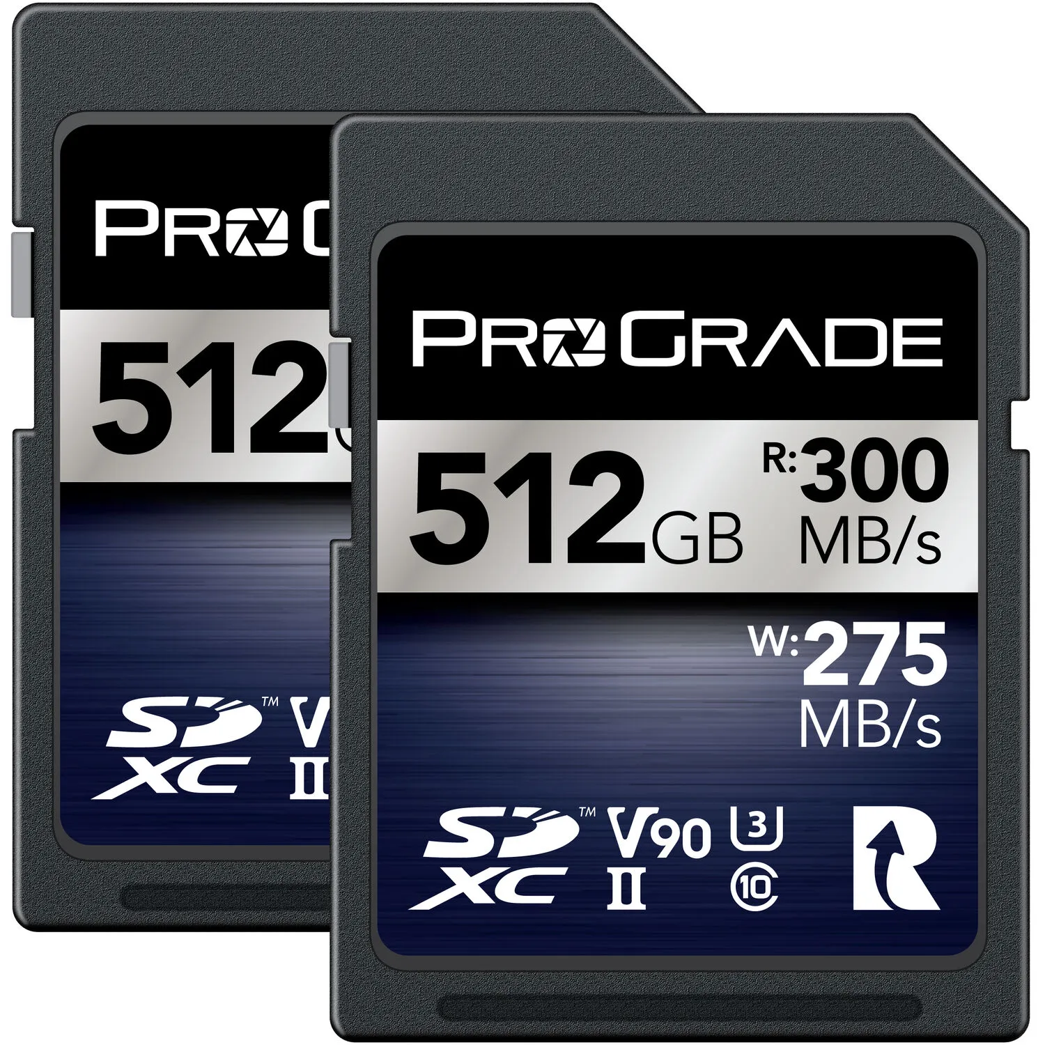 ProGrade Digital 512GB UHS-II SDXC Iridium Memory Card (2-Pack)