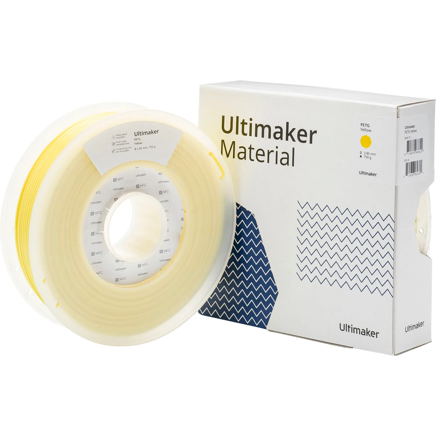 UltiMaker 2.85mm PETG Filament (750g, Yellow)