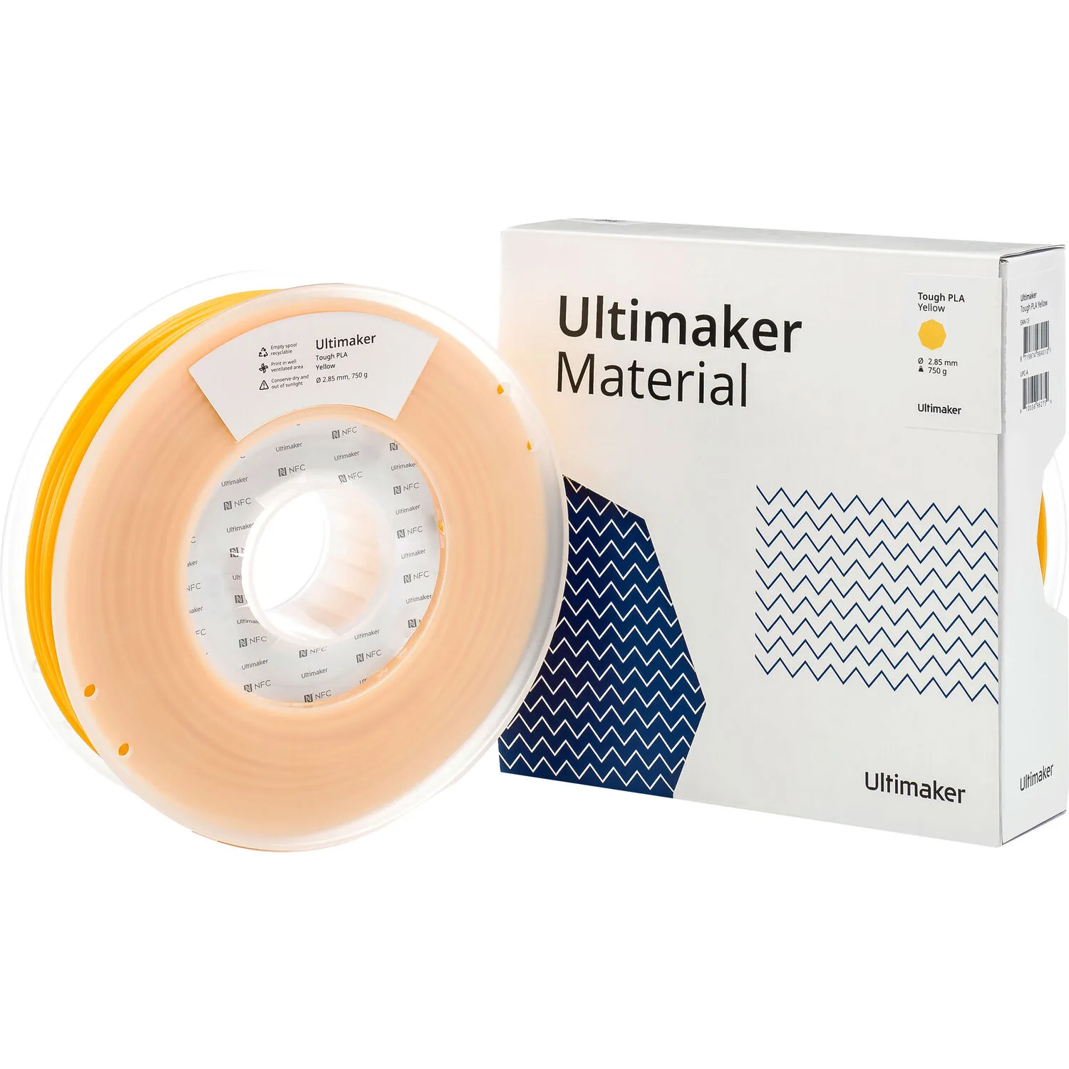 UltiMaker 2.85mm Tough PLA Filament (750g, Yellow)