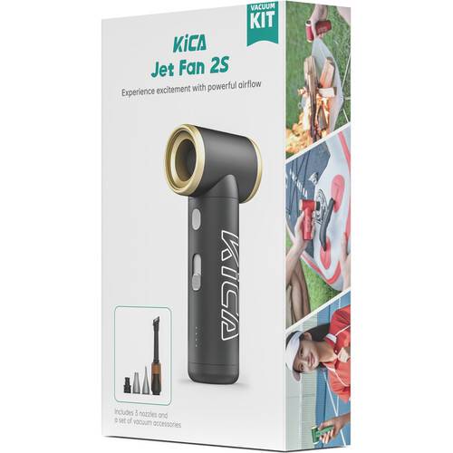 KiCA Jet Fan 2S with Vacuum Accessory (Blue)