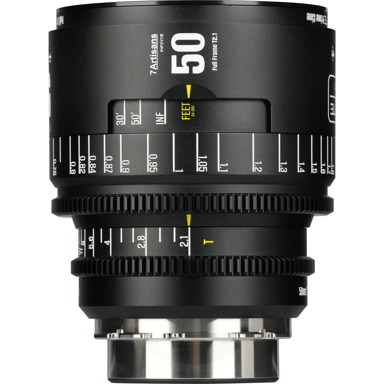 7Artisans INFINTE 50mm T2.1 Cine Lens (ARRI PL, Black)