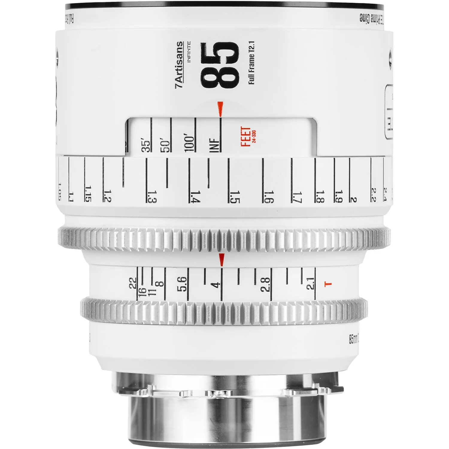 7Artisans INFINTE 85mm T2.1 Cine Lens (Canon EF, White)