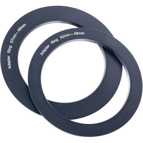Kase Close-Up Lens Set with 62-49mm & 67-49mm Step-Down Rings (49mm)