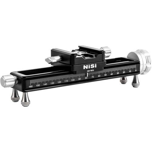 NiSi Macro Focusing Rail NM-180S with 360° Rotating Clamp (7.1" Length)
